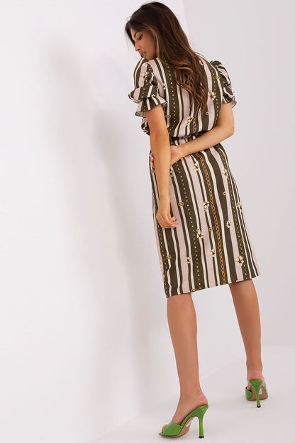  Sukienka Model LK-SK-507468-1.20P Khaki - Lakerta 