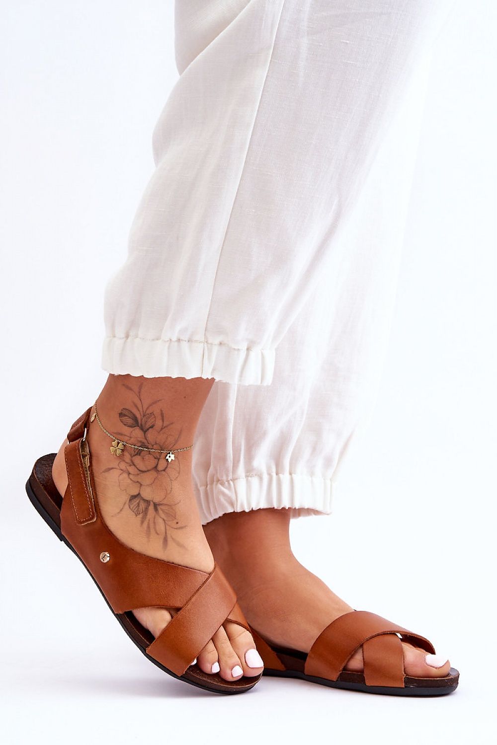  Sandały Model Addison 40141 Brown - Step in style 
