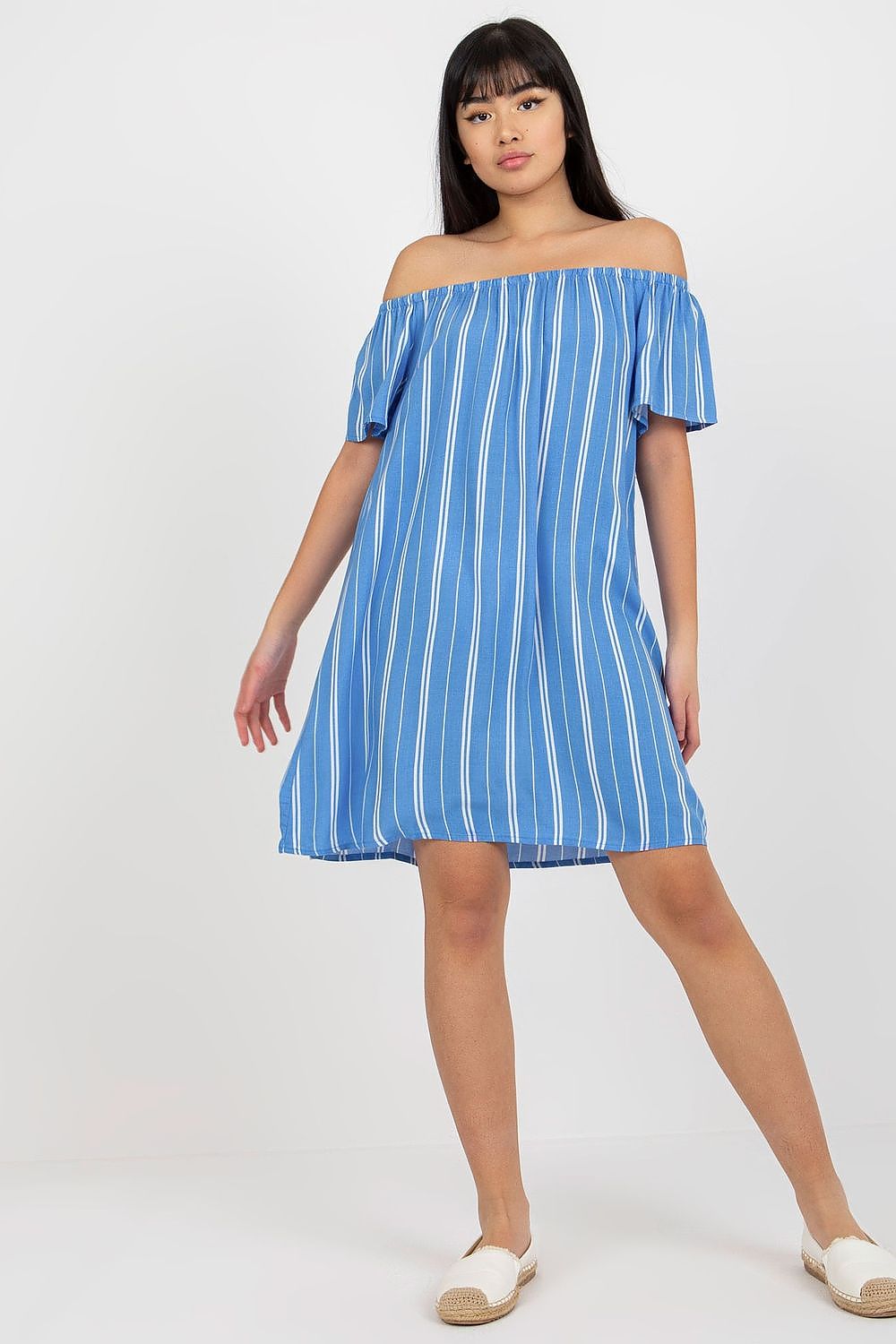  Sukienka Model D73771R30145J White/Blue - Fresh Made 