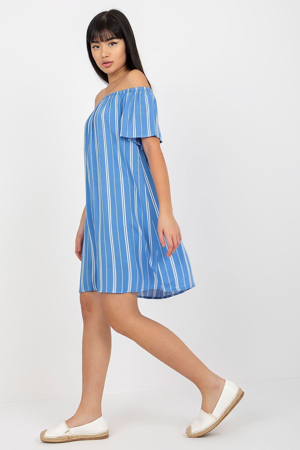  Sukienka Model D73771R30145J White/Blue - Fresh Made 