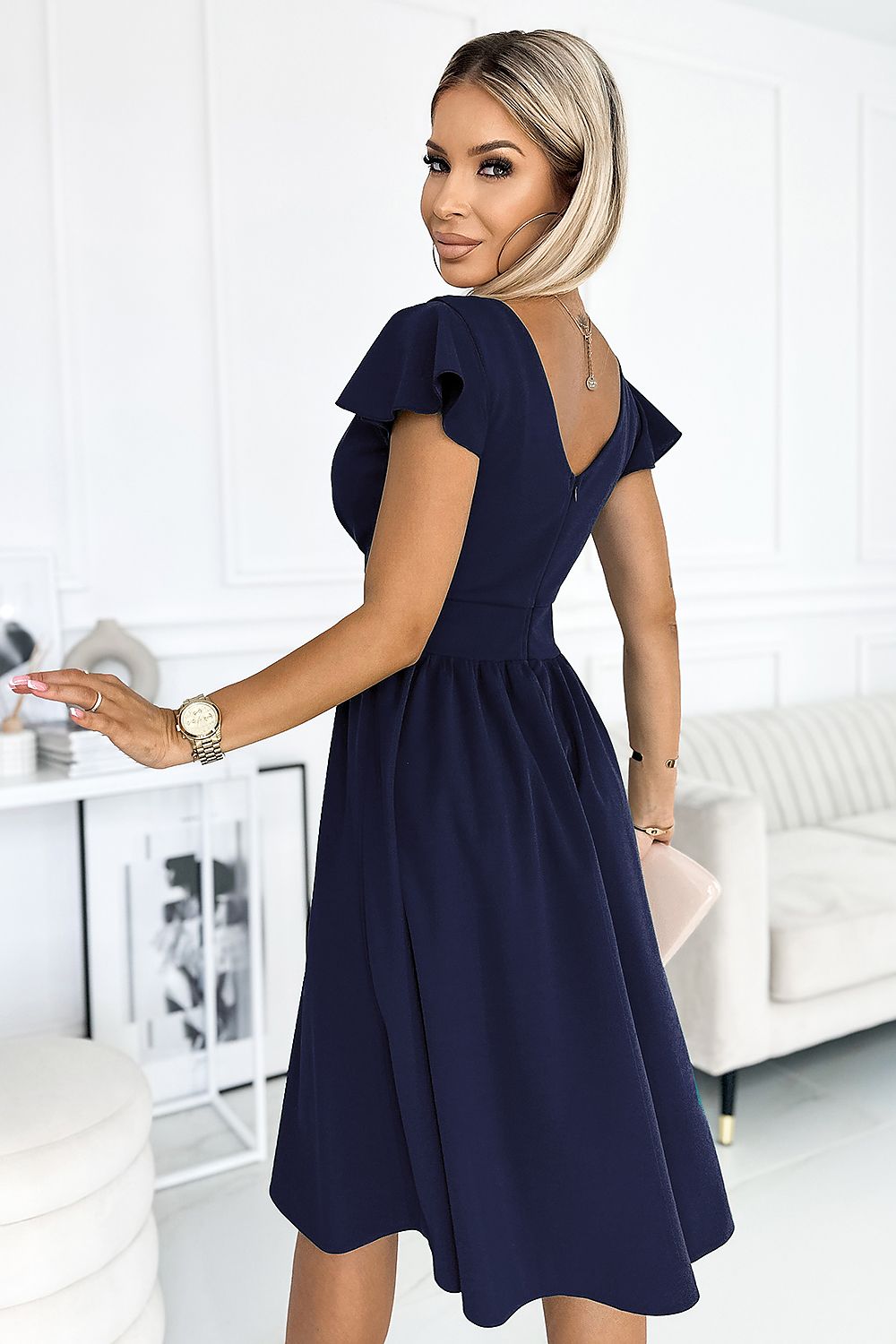  Sukienka Model 425-3 Matilde Navy - Numoco 