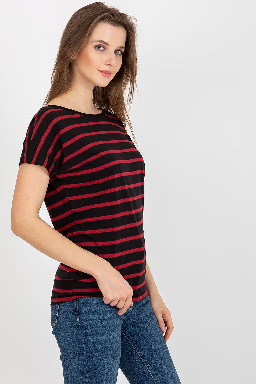   T-shirt Damski Model RV-TS-8568.75 Black/Red - BFG 