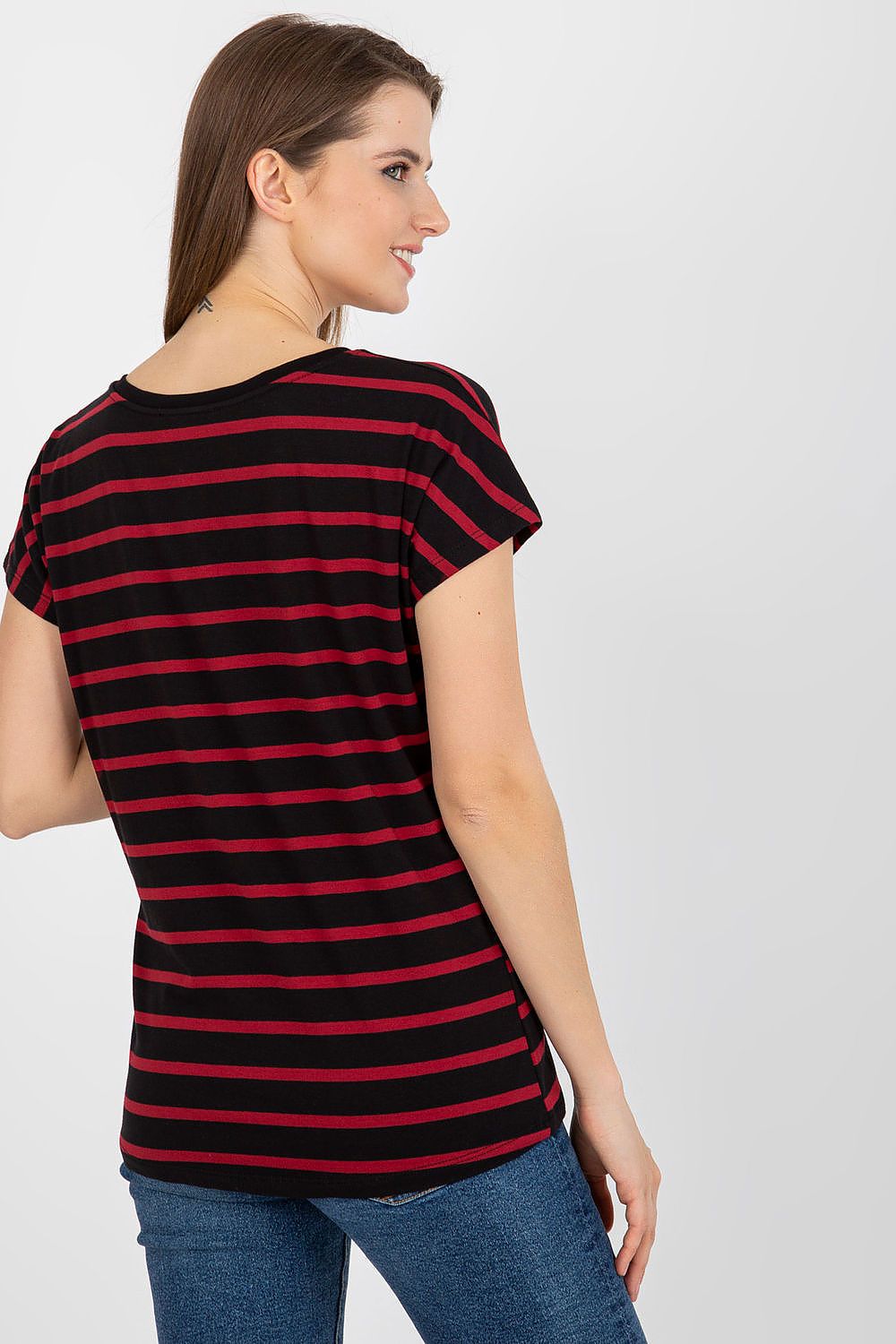   T-shirt Damski Model RV-TS-8567.26 Black/Red - BFG 