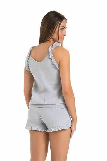  Piżama Damska Model Sleepy 2602-1 Grey - Teyli 