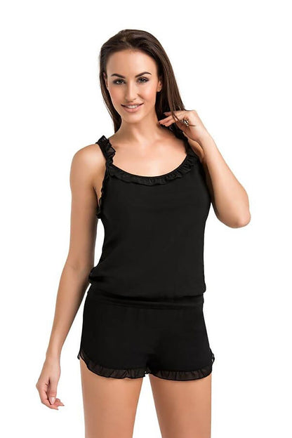  Piżama Damska Model Sleepy 2602-1 Black - Teyli 