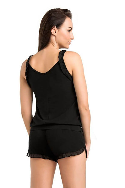  Piżama Damska Model Sleepy 2602-1 Black - Teyli 