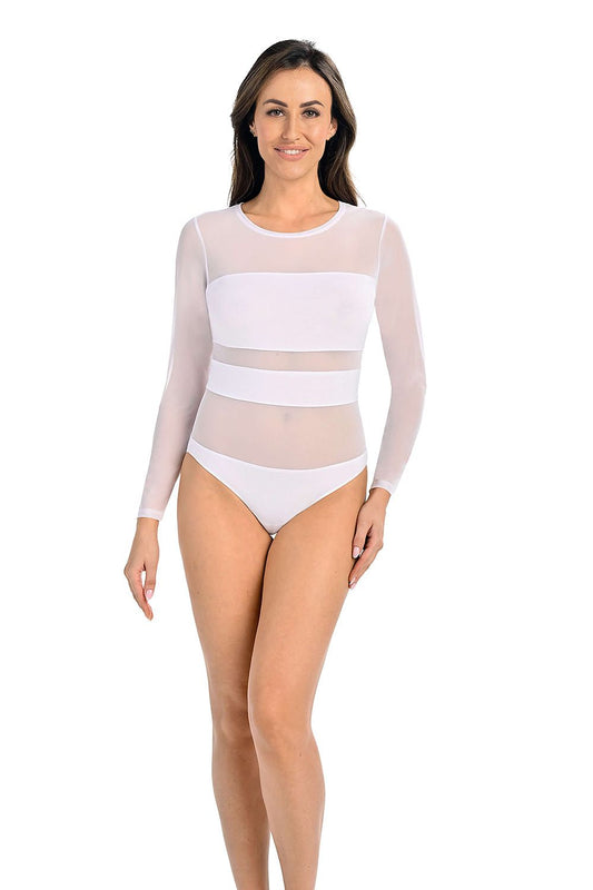   Body Model Stripy 2405 White - Teyli 