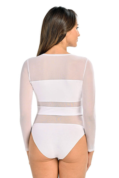   Body Model Stripy 2405 White - Teyli 