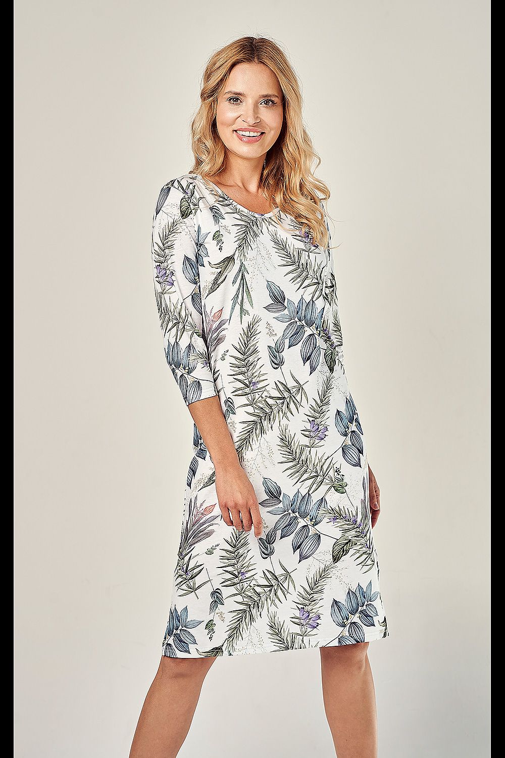  Koszulka nocna Koszula Nocna Model Ariana 2981 kolor 01 White - Taro 