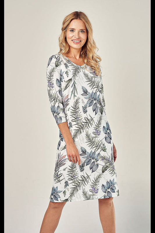  Koszulka nocna Koszula Nocna Model Ariana 2981 kolor 01 White - Taro 