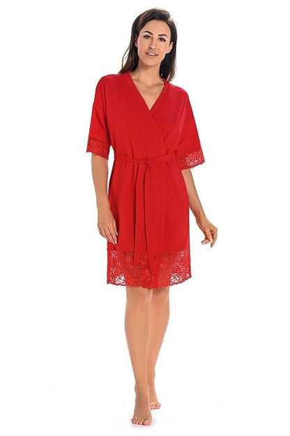  Szlafrok Damski Model Gloria 2901 Red - Teyli 