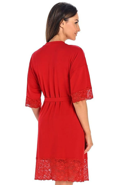  Szlafrok Damski Model Gloria 2901 Red - Teyli 