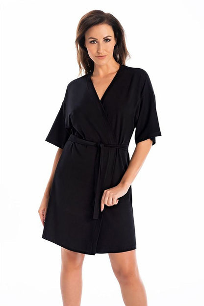  Szlafrok Damski Model Maddalena 2902 Black - Teyli 