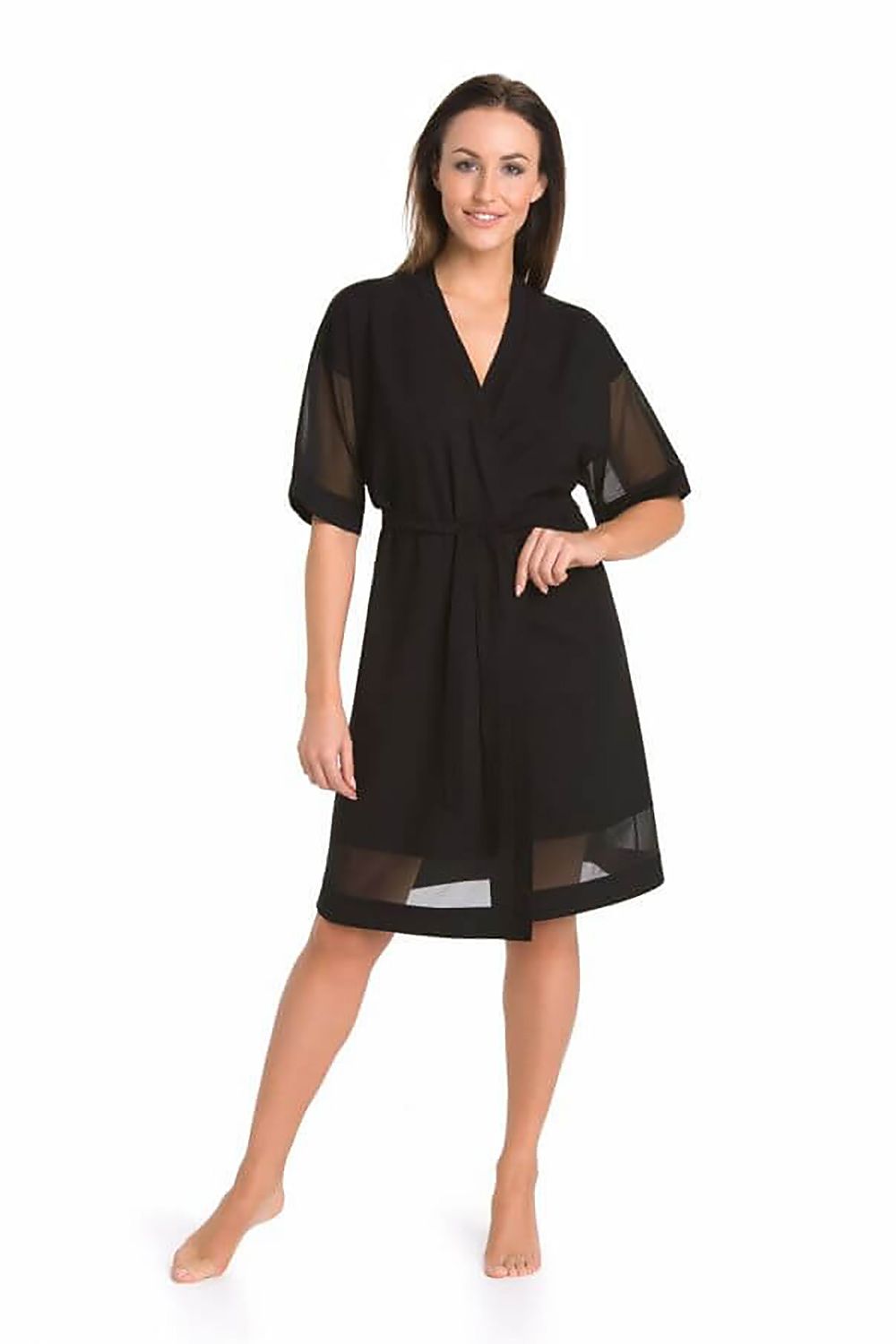  Szlafrok Damski Model Betti 2903 Black - Teyli 