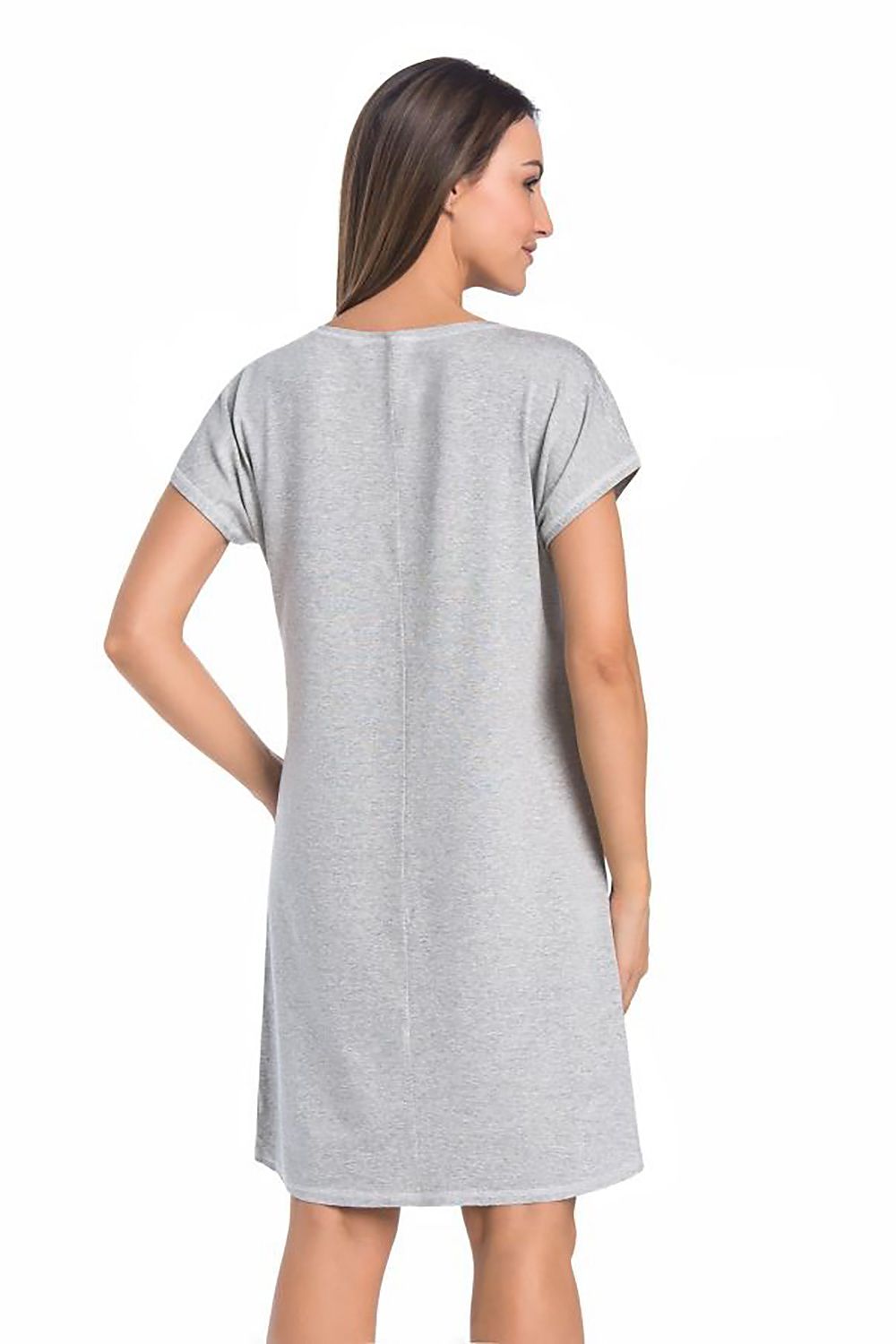  Koszulka nocna Koszula Nocna Model Luzi 2810 Grey - Teyli 