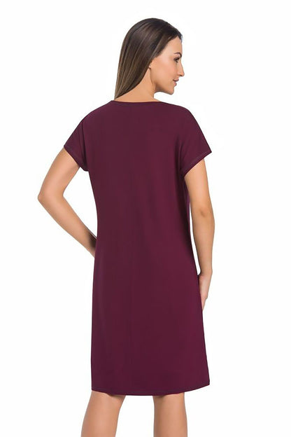  Koszulka nocna Koszula Nocna Model Luzi 2810 Violet - Teyli 
