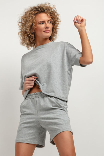   Bluzka Model T386/2 Light Grey - Tessita 