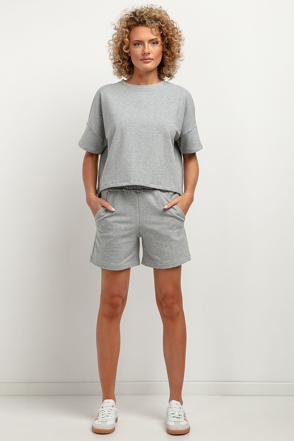   Bluzka Model T386/2 Light Grey - Tessita 