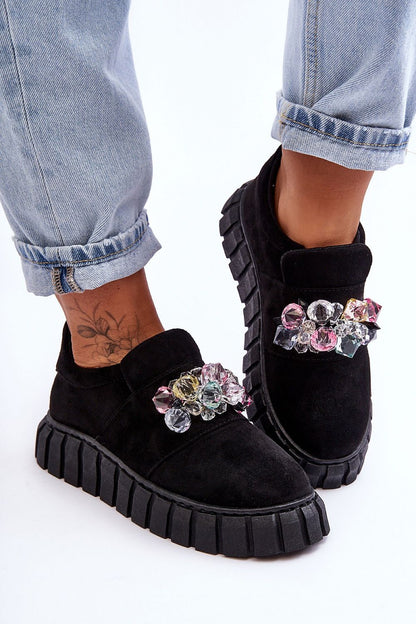   Buty Sportowe Model Desire NB615 Black Zamsz - Step in style 