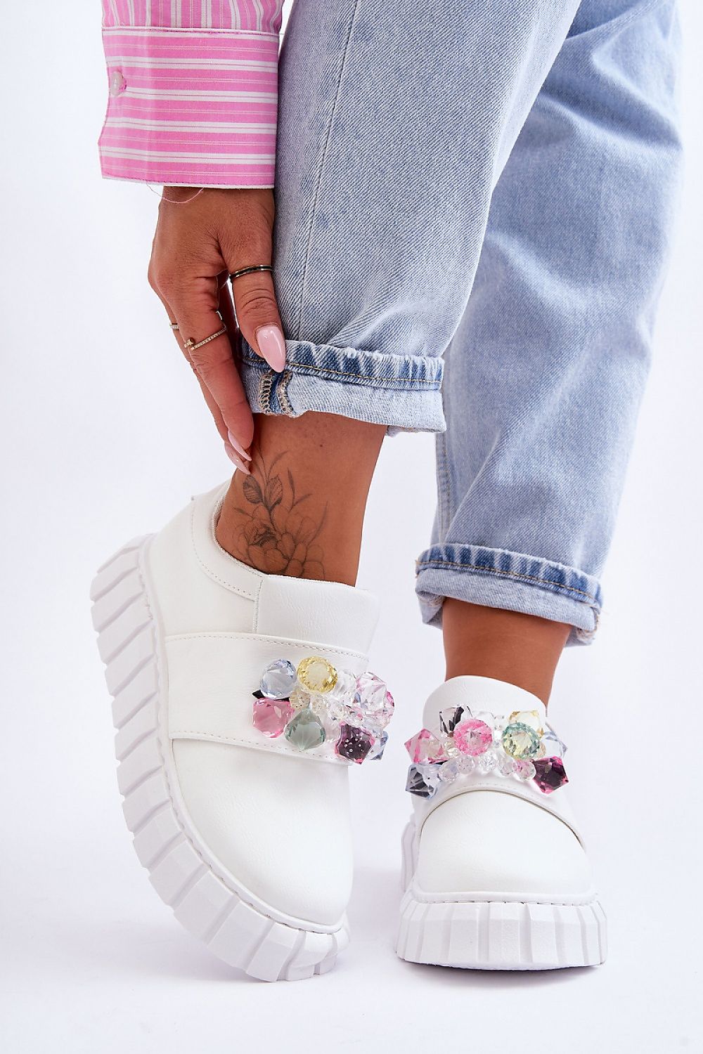   Buty Sportowe Model Desire NB615 White - Step in style 