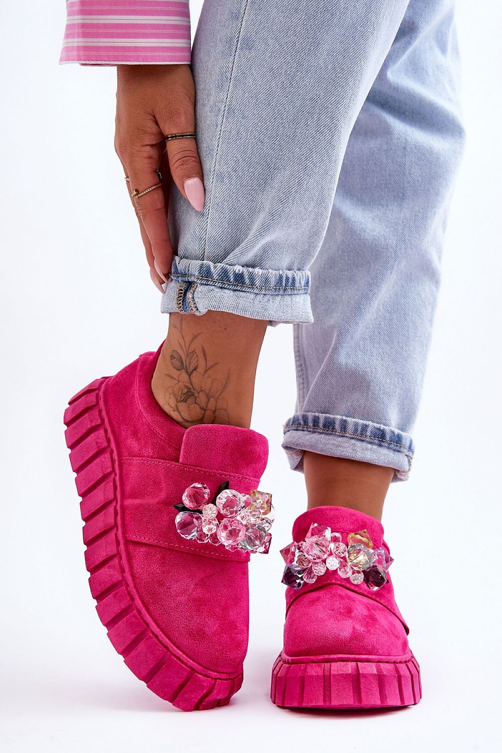   Buty Sportowe Model Desire NB615 Fuksja - Step in style 