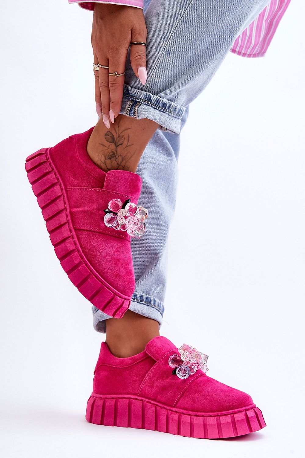   Buty Sportowe Model Desire NB615 Fuksja - Step in style 