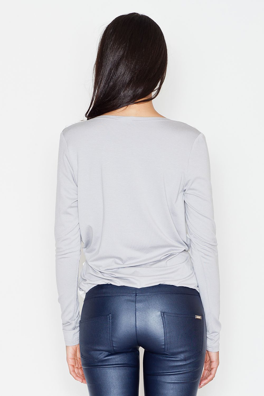   Bluzka Model 375 Dark Grey - Figl 
