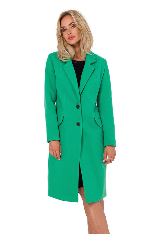   Płaszcz Damski Model MOE758 Green - Moe 