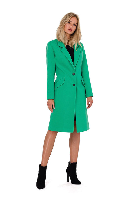   Płaszcz Damski Model MOE758 Green - Moe 