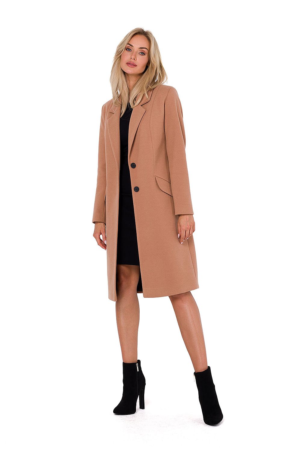   Płaszcz Damski Model MOE758 Camel - Moe 