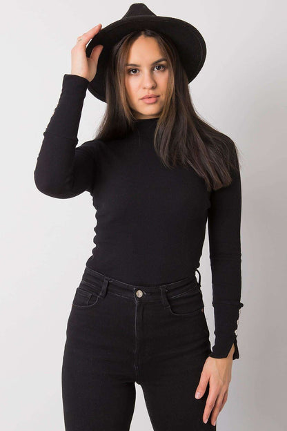   Bluzka Model RV-BZ-7317.64 Black - Rue Paris 