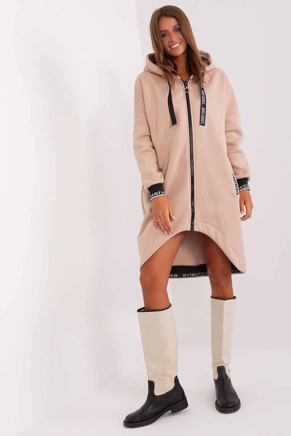   Bluza Damska Model RV-BL-6832-2.00P Beige - Relevance 