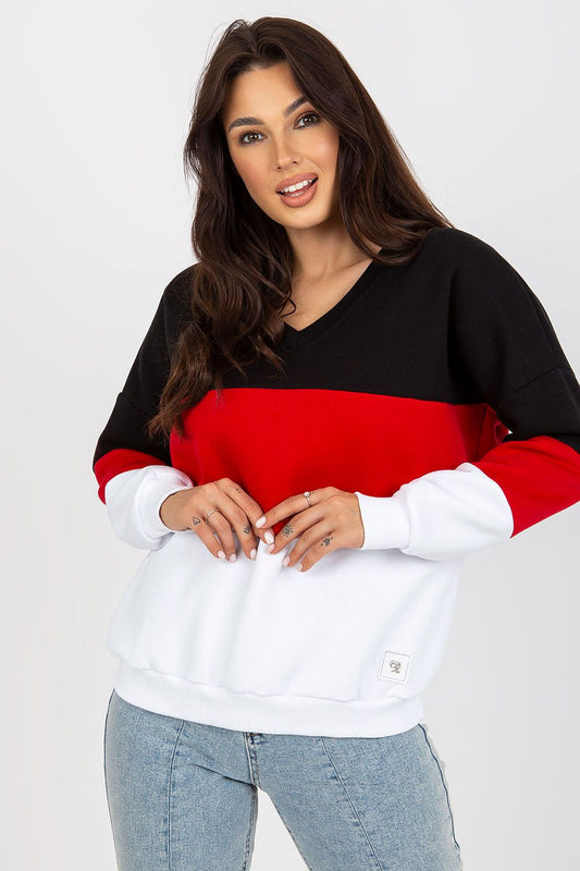   Bluza Damska Model RV-BL-8377.89 Black/Red - Relevance 