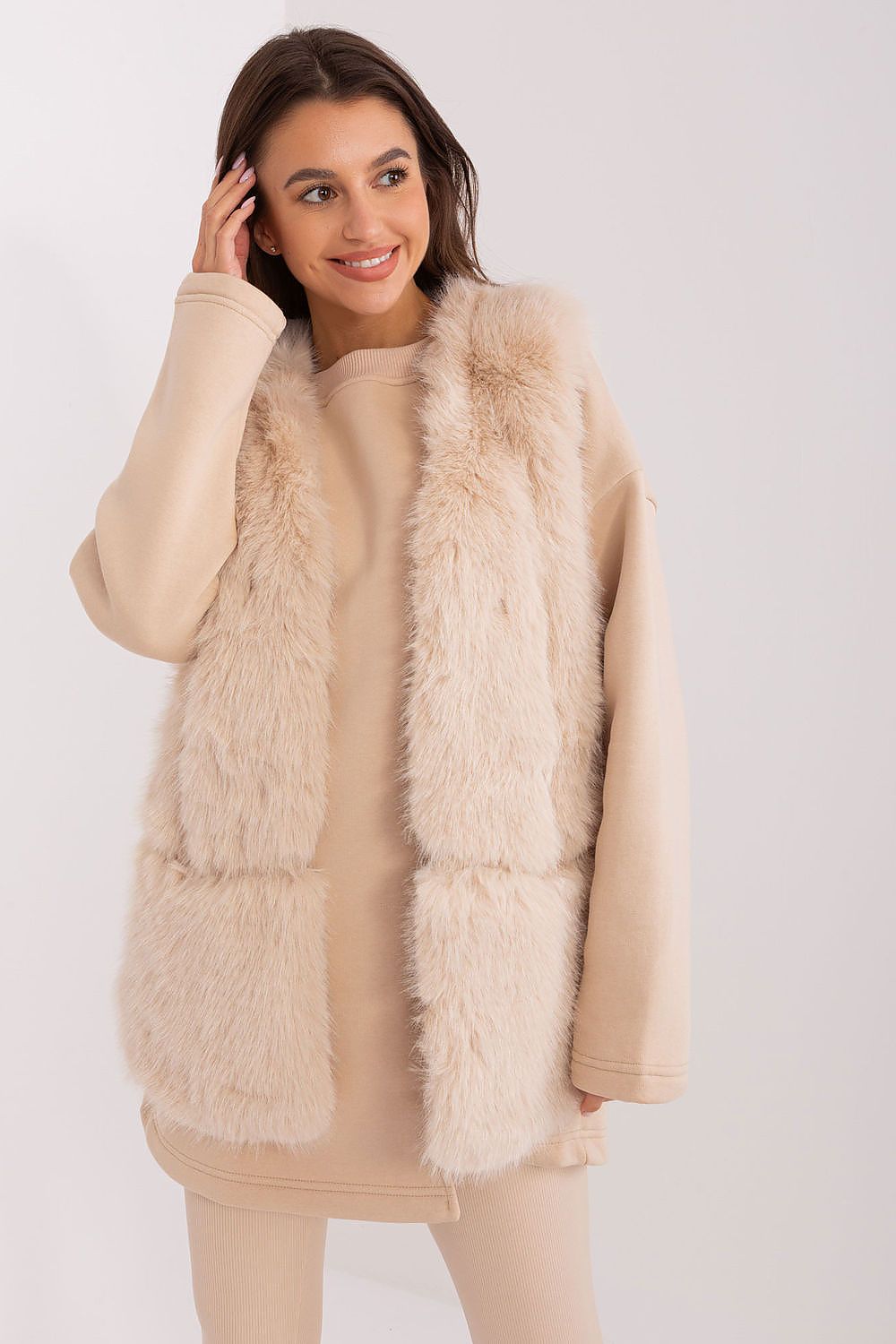   Kamizelka Model AT-KZ-2368.00P Beige - AT 